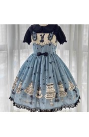Good Night Mie Mie Cake Bunny Blouse Salopette and JSK(Pre-Order)